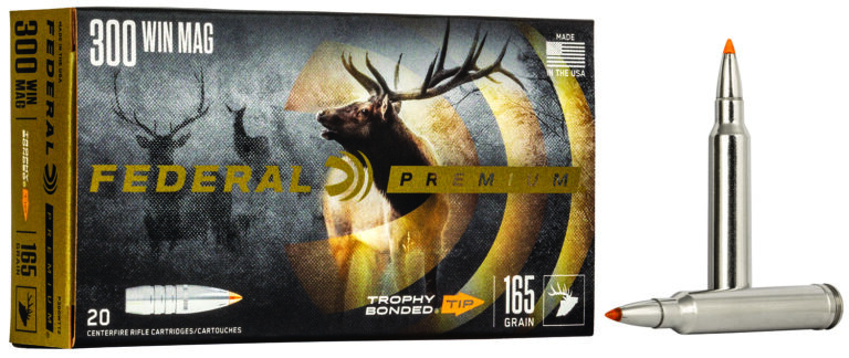 Federal P300WTT2 Premium 300Win Mag 165gr Trophy Bonded Tip 20 Per Box/10 Case