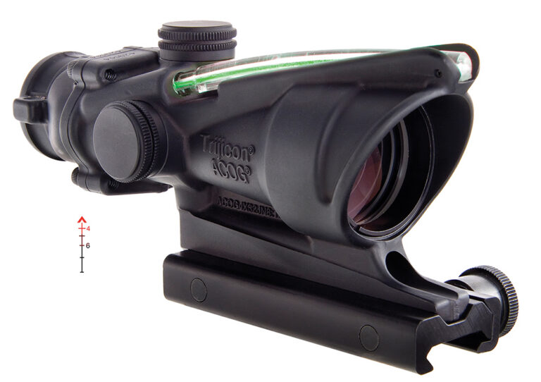 ACOG BAC 223/5.56 BDC 4X32MM FIXED RIFLE SCOPE ACOG BAC 223/556 BDC 4X32MM FIXED GRN CHEVRON W/TA51 MNT BLK