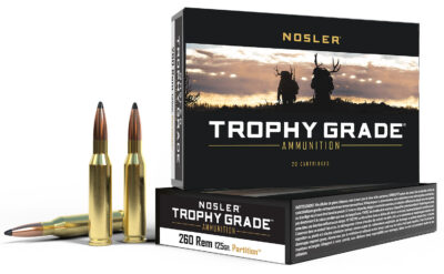 Nosler 60018 Trophy Grade  260 Rem 125 gr Partition (PT) 20 Bx/ 10 Cs