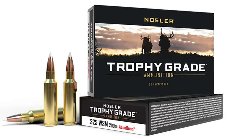 Nosler 60077 Trophy Grade  325 WSM 200 gr AccuBond 20 Bx/ 10 Cs