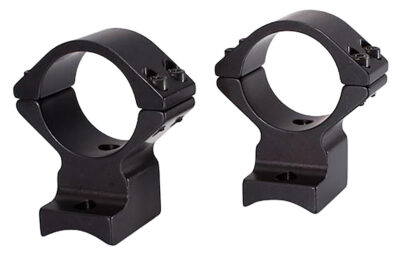 Talley 94X725 Scope Mount/Ring Combo  Extended Black Anodized 1″ Tube Savage Round Receiver with AccuTrigger (110 Series/A17/A22) Medium Rings