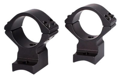 Talley 74X725 Scope Mount/Ring Combo  Extended Black Anodized 30mm Tube Savage Round Receiver with AccuTrigger (110 Series/A17/A22) Medium Rings