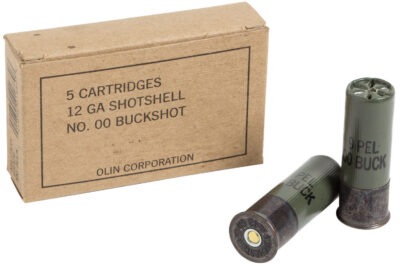 Winchester Ammo Q1544 Military Grade  12Gauge 2.75″ 9Pellets 00Buck Shot 5 Per Bx/50 Case