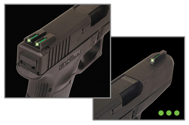 TruGlo TG131MPT TFO Green/Tritium/Fiber Optic Front Sight-Yellow/Tritium/Fiber Optic Rear Sight Smith & Wesson M&P