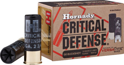 CRITICAL DEFENSE 12 GAUGE 2-3/4” #00 BUCKSHOT SHOTGUN AMMO CRITICAL DEFENSE 12 GAUGE 2-3/4”8 PELLET #00 BUCKSHOT 10/BOX