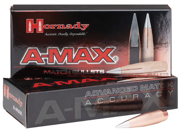 A-MAX BULLETS A-MAX .50 CAL. (0.510'') 750GR ALUMINUM TIP BOAT TAIL 20/BOX