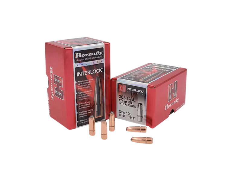 INTERLOCK 303 CALIBER (0.311'') ROUND NOSE BULLETS INTERLOCK® 303 CALIBER (0.312'') 174GR ROUND NOSE 100/BOX