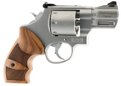 Smith & Wesson 170133 Performance Center Model 627 38 S&W Spl +P, 357 Mag 8rd 2.63″ Stainless Steel Barrel & Cylinder Matte Silver Stainless Steel Frame with Wood Grip