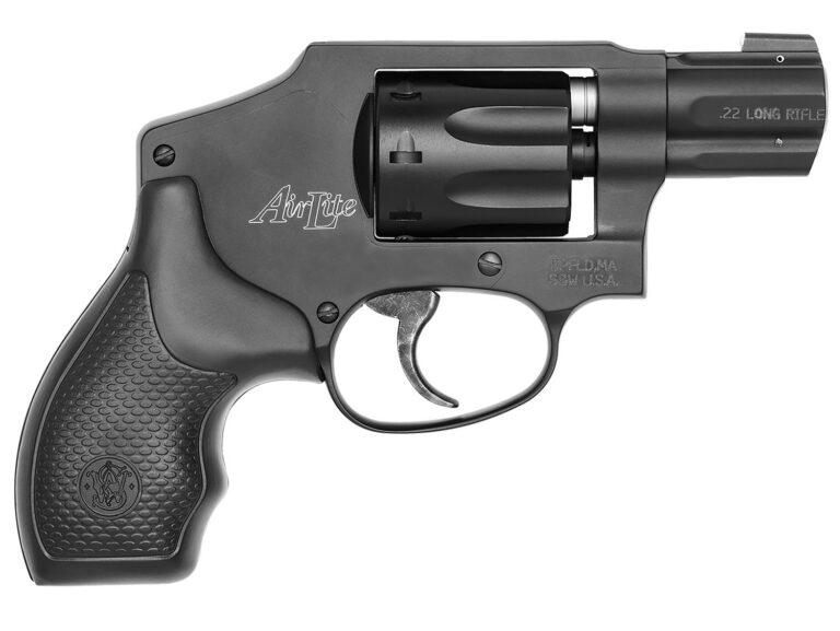 Smith & Wesson 103043 Model 43 Classic 22 LR 8 Shot 1.88" Black Stainless Steel Barrel, Black Aluminum  Cylinder & J-Frame, Snag-free Internal Hammer, No Lock