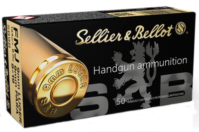Sellier & Bellot SB9B Handgun 9mm Luger 124 gr Full Metal Jacket 50 Per Box/ 20 Case
