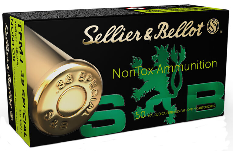 Sellier & Bellot SB38NT Handgun  38 Special Non-Tox 158 gr Total Full Metal Jack