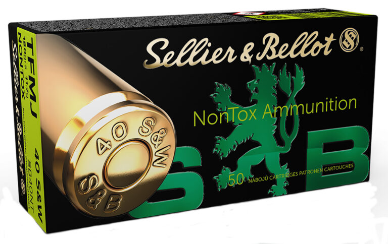 Sellier & Bellot SB40NT Handgun  40 S&W Non-Tox 180 gr Full Metal Jacket (FMJ) 5