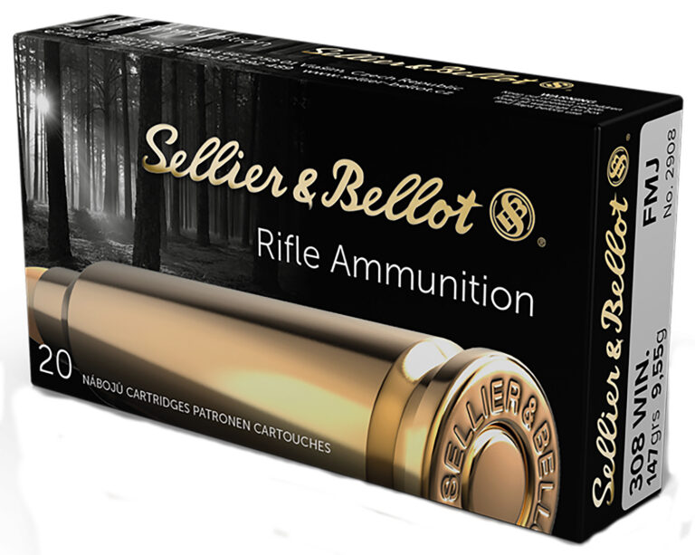 Sellier & Bellot Rifle Ammo 308 Winchester 147 gr. FMJ 20 rd.