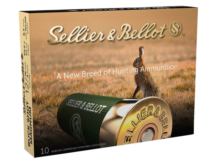 Sellier & Bellot SB12BSA Shotgun 12 Gauge 3" 15 Pellets 00 Buck Shot 10 Bx/ 25