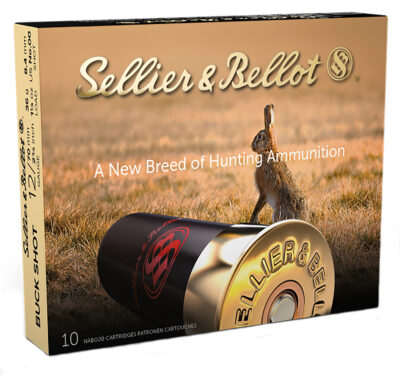 Sellier & Bellot SB12BSE Shotgun  12 Gauge 2.75″ 12 Pellets 00 Buck Shot 10 Bx/