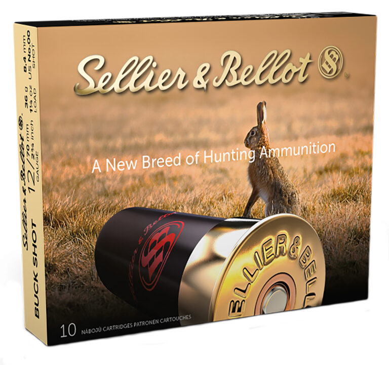 Sellier & Bellot SB12BSE Shotgun 12 Gauge 2.75" 12 Pellets 00 Buck Shot 10 Bx/