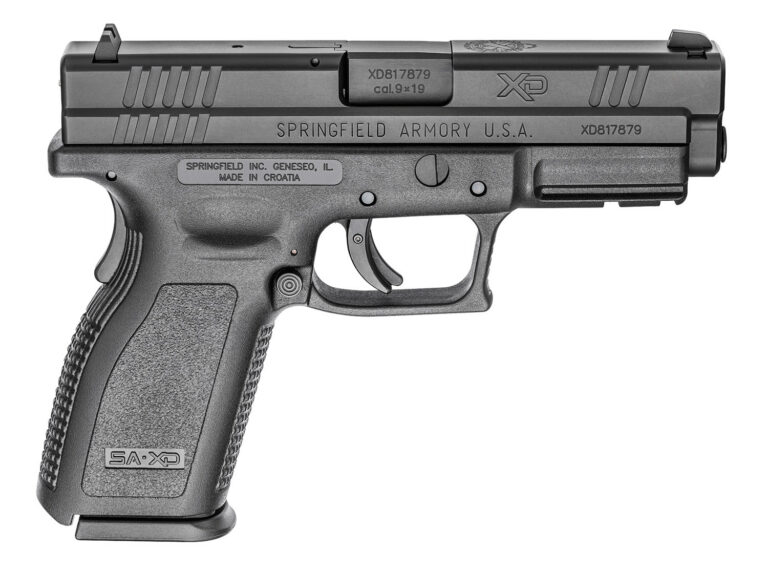 Springfield Armory XD9101CA XD Service Defender Legacy *CA Compliant 9mm Luger 4" 10+1 Railed Black Frame Black Melonite Steel Slide Black Polymer Grip
