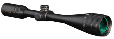 Konus 7274 KonusPro-Plus Long Range Matte Black 6-24x50mm AO 1″ Tube Dual Illuminated (Blue/Red) Engraved Crosshair w/Dot Reticle