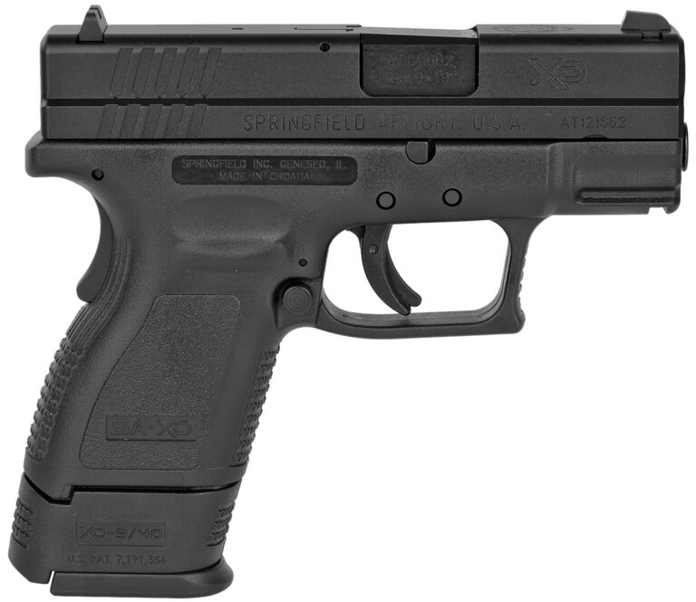 Springfield Armory XD9801 XD Sub-Compact Defender Legacy *CA Compliant 9mm Luger 3" 10+1 Railed Black Frame Black Melonite Steel Slide Black Polymer Grip