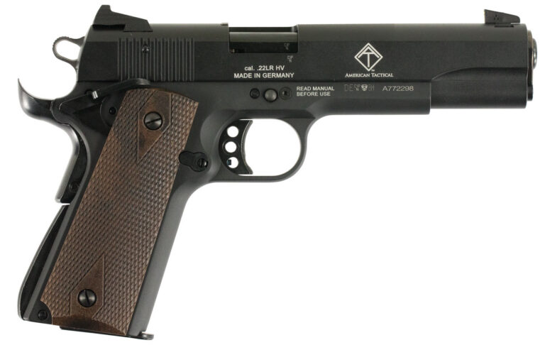 ATI GSG M1911 HGA 22LR 5" BL W/WOOD GRIPS 10/RD