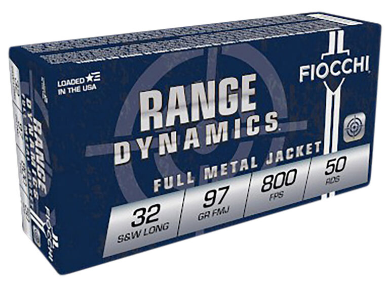 Fiocchi 32SWLA Shooting Dynamics 32 S&W Long 97 gr Full Metal Jacket (FMJ) 50 B
