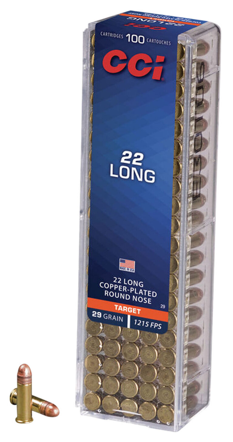 CCI Target & Plinking Rimfire Ammo 22 Long 29 gr. Copper-Plated Round Nose 100 rd.