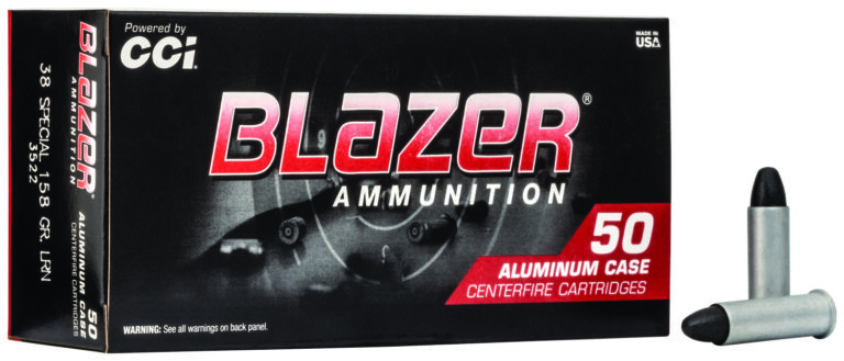 CCI Blazer Pistol Ammo 38 Spl 158 gr. Lead Round Nose 50 rd.