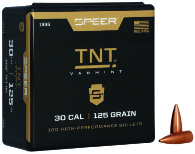 TNT 30 CALIBER (0.308”) HOLLOW POINT BULLETS 30 CALIBER (0.308”) 125GR HOLLOW POINT 100/BOX