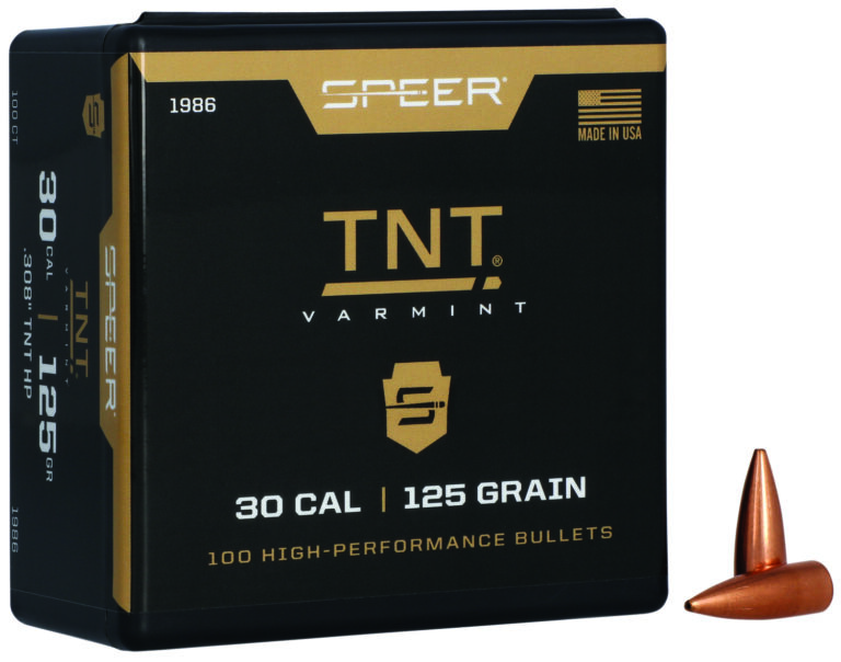 TNT 30 CALIBER (0.308'') HOLLOW POINT BULLETS 30 CALIBER (0.308'') 125GR HOLLOW POINT 100/BOX