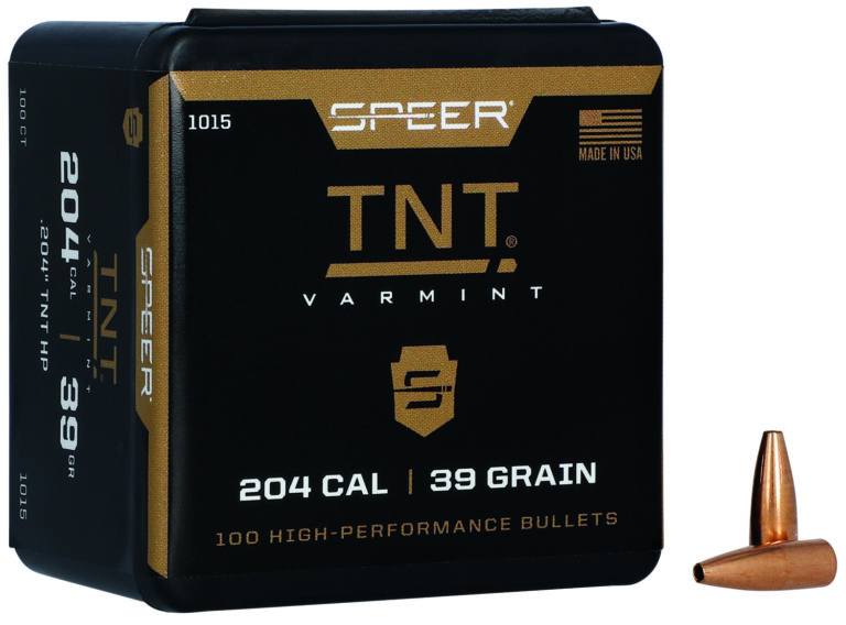 Speer 1015 TNT  204Cal 39gr TNT Hollow Point 100 Per Box/5 Case