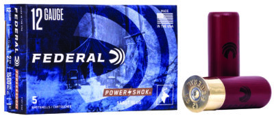 Federal F127SS2 Power-Shok Shotshell 12Gauge 2.75″ 1oz SabotSlug Shot 5 Per Box/50 Case