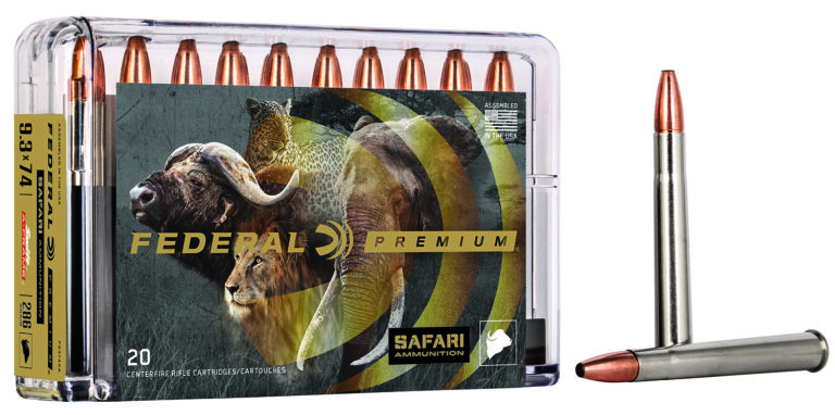 Federal P9374SA Premium Safari Cape-Shok 9.3mmx74R 286 gr Swift A-Frame (SWFR) 2