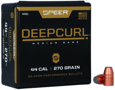 Speer Bullets 4461 DeepCurl 44 Caliber .429 270 GR Soft Point (SP) 50 Box