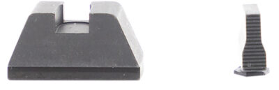 AmeriGlo GL429 Optic Compatible Sight Set for Glock  XL Tall Serrated Front Sight-Black Rear Sight