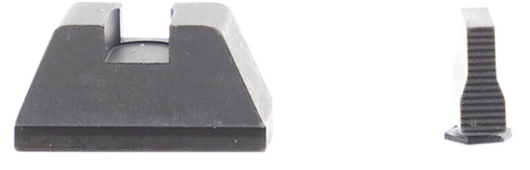 AmeriGlo GL429 Optic Compatible Sight Set for Glock  XL Tall Serrated Front Sight-Black Rear Sight