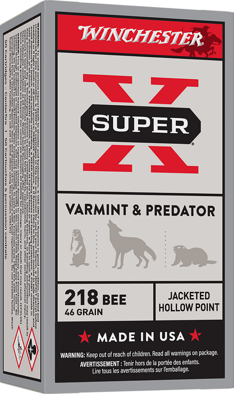 Winchester Ammo X218B Super-X 218 Bee 46 gr Hollow Point (HP) 50 Bx/ 10 Cs