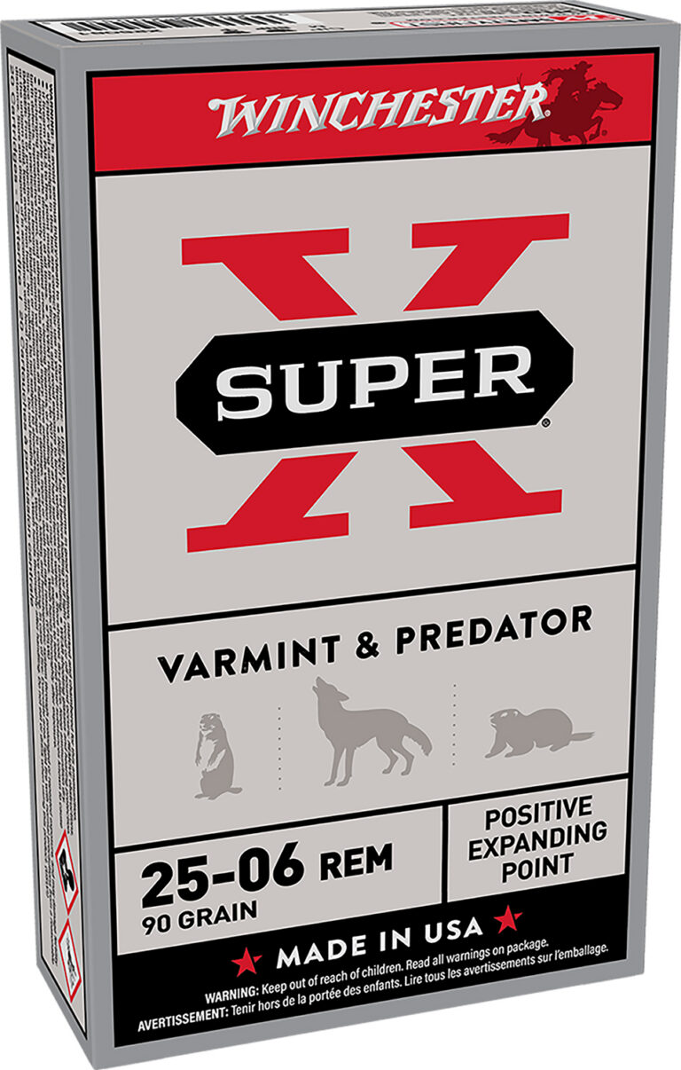 Winchester Ammo X25061 Super-X 25-06 Rem 90 gr Positive Expanding Point 20 Bx/