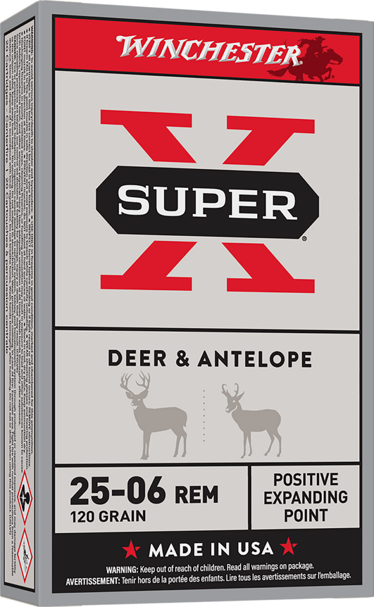 Winchester Ammo X25062 Super-X 25-06 Rem 120 gr Positive Expanding Point 20 Bx/
