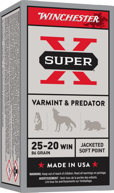 Winchester Ammo X25202 Super-X  25-20 Win 86 gr Soft Point (SP) 50 Bx/ 10 Cs