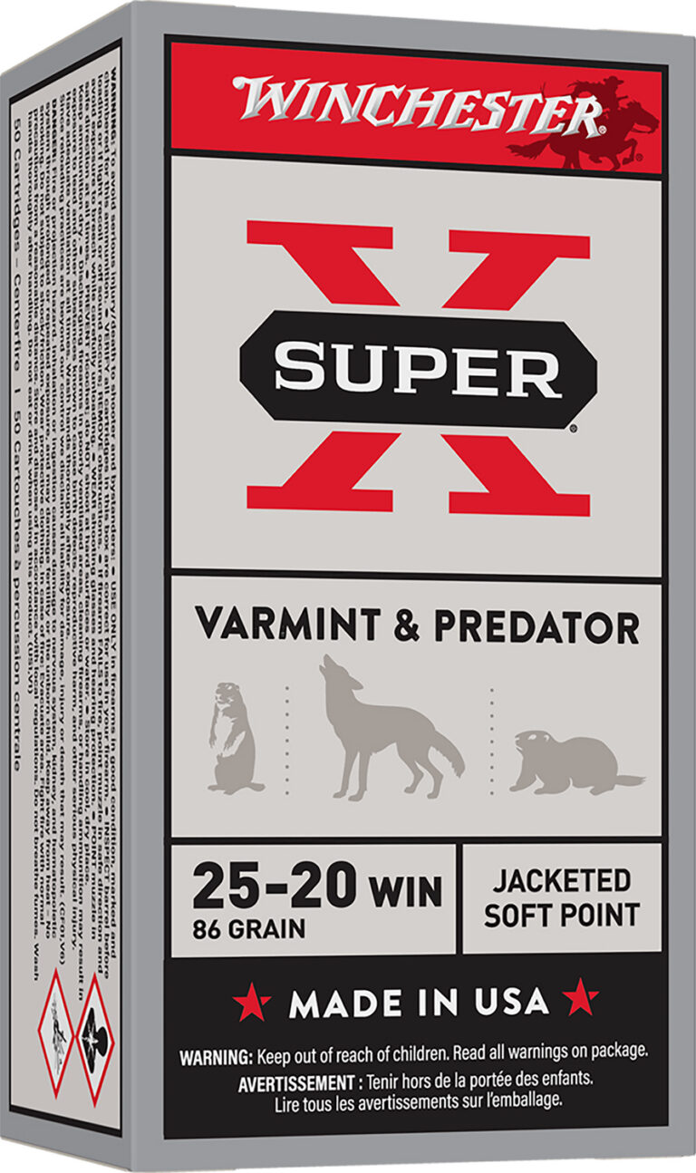 Winchester Ammo X25202 Super-X 25-20 Win 86 gr Soft Point (SP) 50 Bx/ 10 Cs