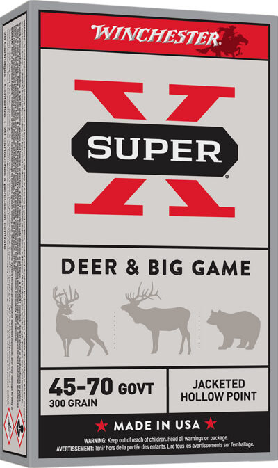 Winchester Ammo X4570H Super X  45-70Gov 300gr Jacketed Hollow Point 20 Per Box/10 Case