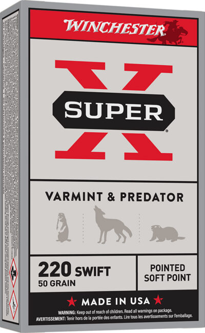Winchester Ammo X220S Super-X  220 Swift 50 gr Pointed Soft Point (PSP) 20 Bx/ 1