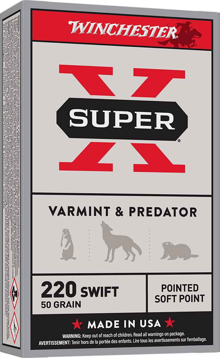 Winchester Ammo X220S Super-X 220 Swift 50 gr Pointed Soft Point (PSP) 20 Bx/ 1