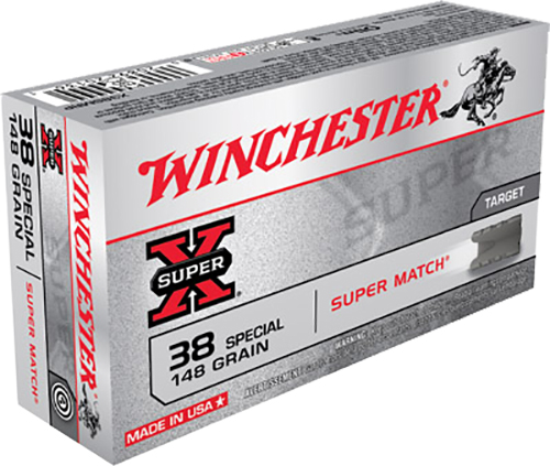Winchester Ammo X38SMRP Super-X 38 Special 148 gr Lead Wadcutter (LDWC) 50 Bx/