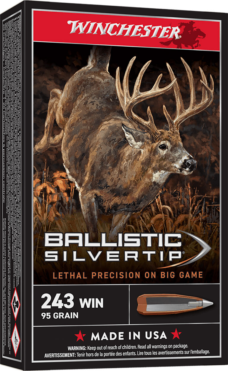 WINCHESTER BALLISTIC SILVERTIP 243WIN 95GR 20RD BX 200RD CASE