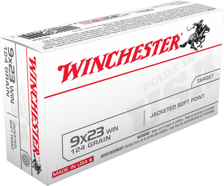 Winchester Ammo Q4304 USA  9x23 Win 124 gr Jacketed Soft Point (JSP) 50 Bx/ 10 C