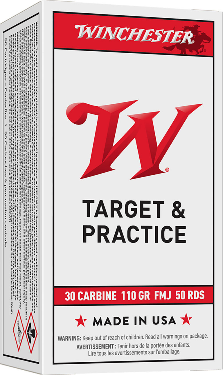 Winchester Ammo Q3132 USA 30 Carbine 110 gr Full Metal Jacket (FMJ) 50 Bx/ 10 C