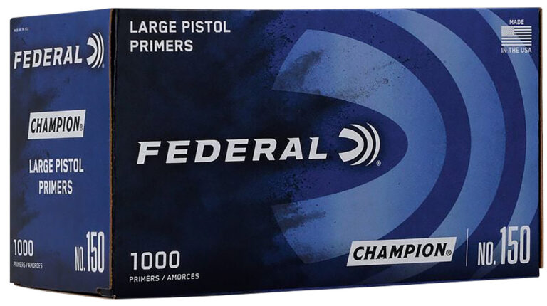 Federal 150 Champion Large Pistol Multi Caliber Handgun 1000 per Box/5 Case
