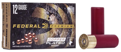Federal P15400 Premium Magnum 12Gauge 2.75″ 9Pellets 1 1/8oz 00BuckShot 5 Per Box/50 Case
