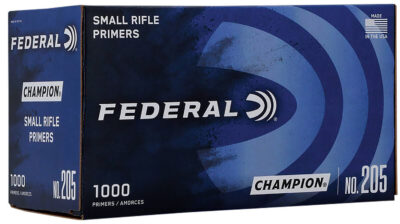 Federal 205 Champion Small Rifle Multi Caliber 1000 Per Box/5 Case